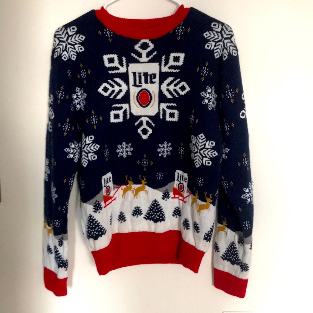 Miller Lite Christmas Sweater